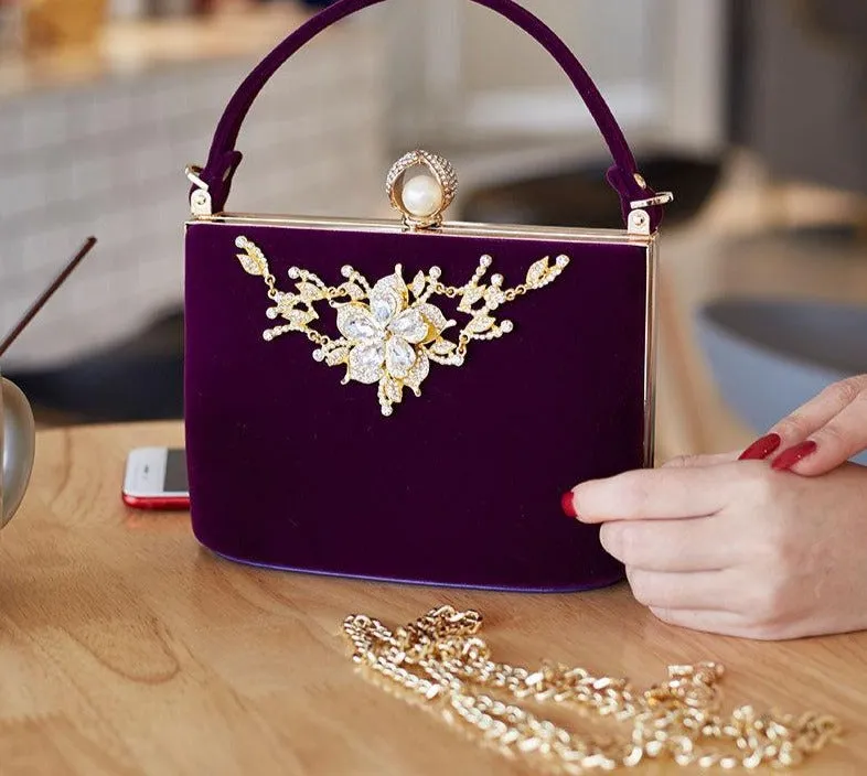 Crystal Clutches Bag Party purse Handbag crossbody messenger Purse
