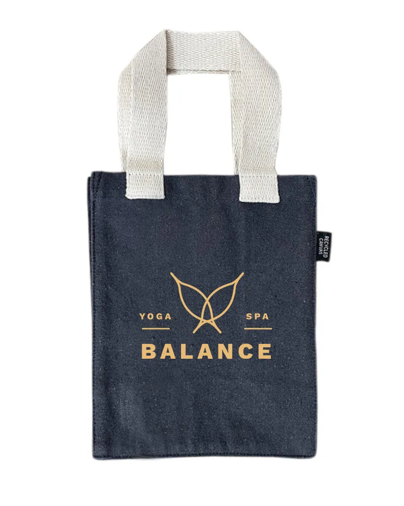 Custom Recycled Canvas Book Bag with Full Gusset - Recycled Tote Bags With Your Logo - RC864