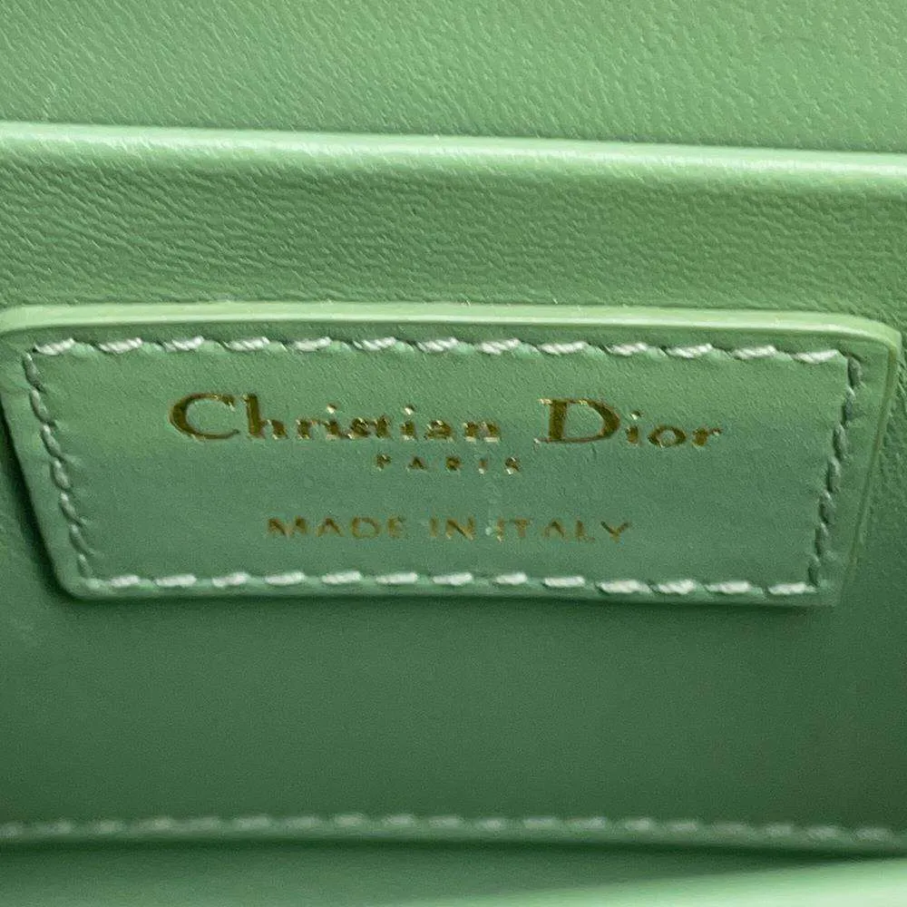Dior 30Montaigne Shoulder Bag Green Leather