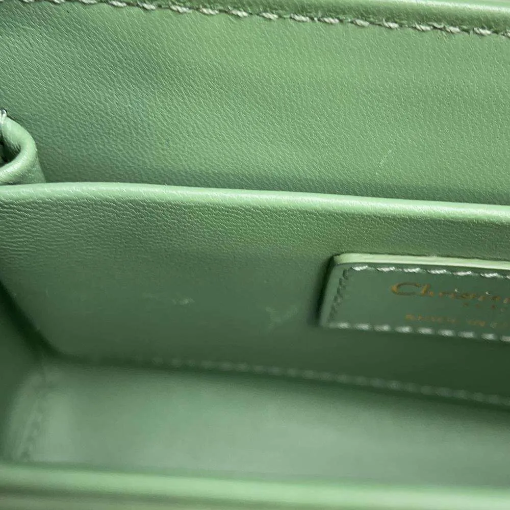Dior 30Montaigne Shoulder Bag Green Leather