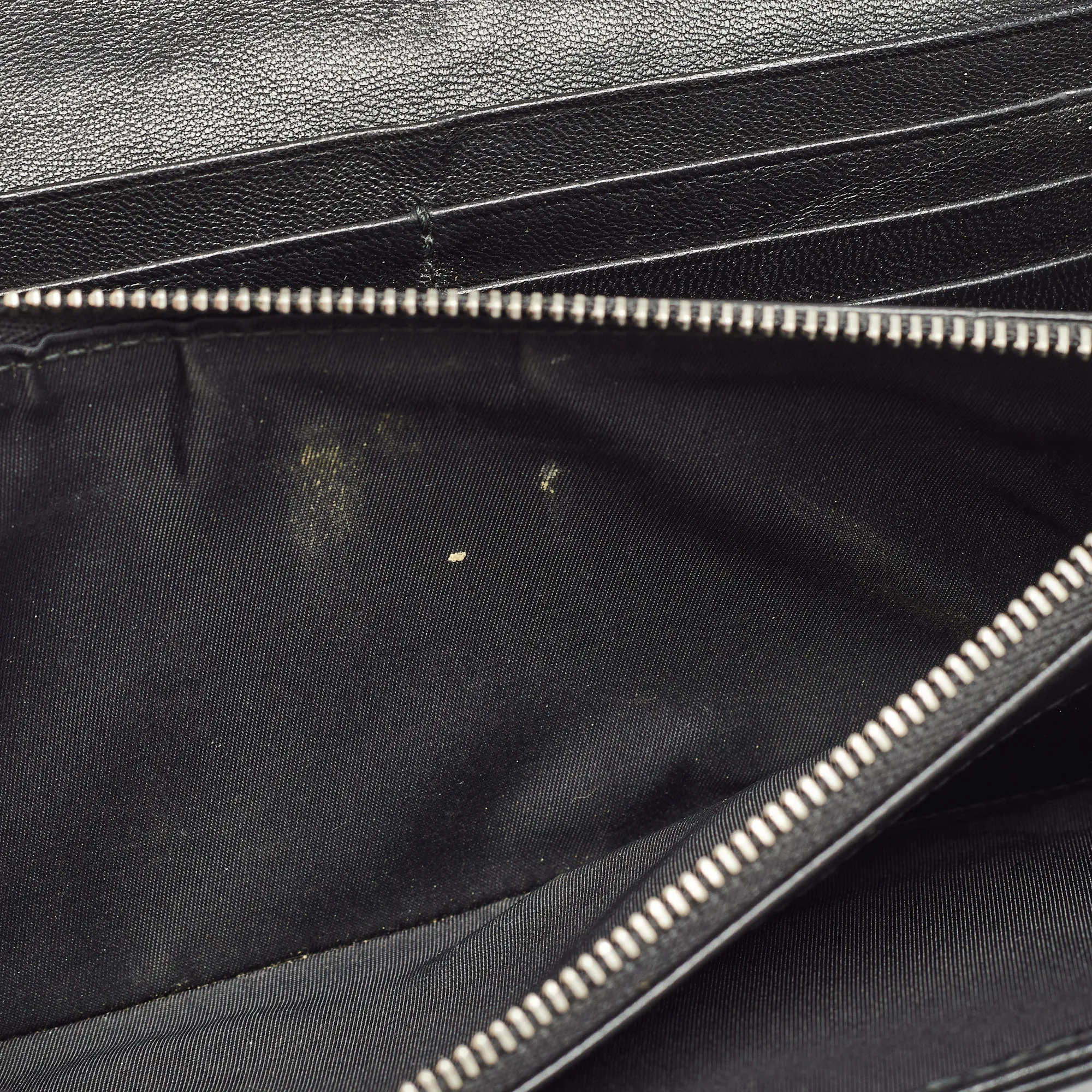 DIOR Black Cannage Leather Lady  Continental Wallet
