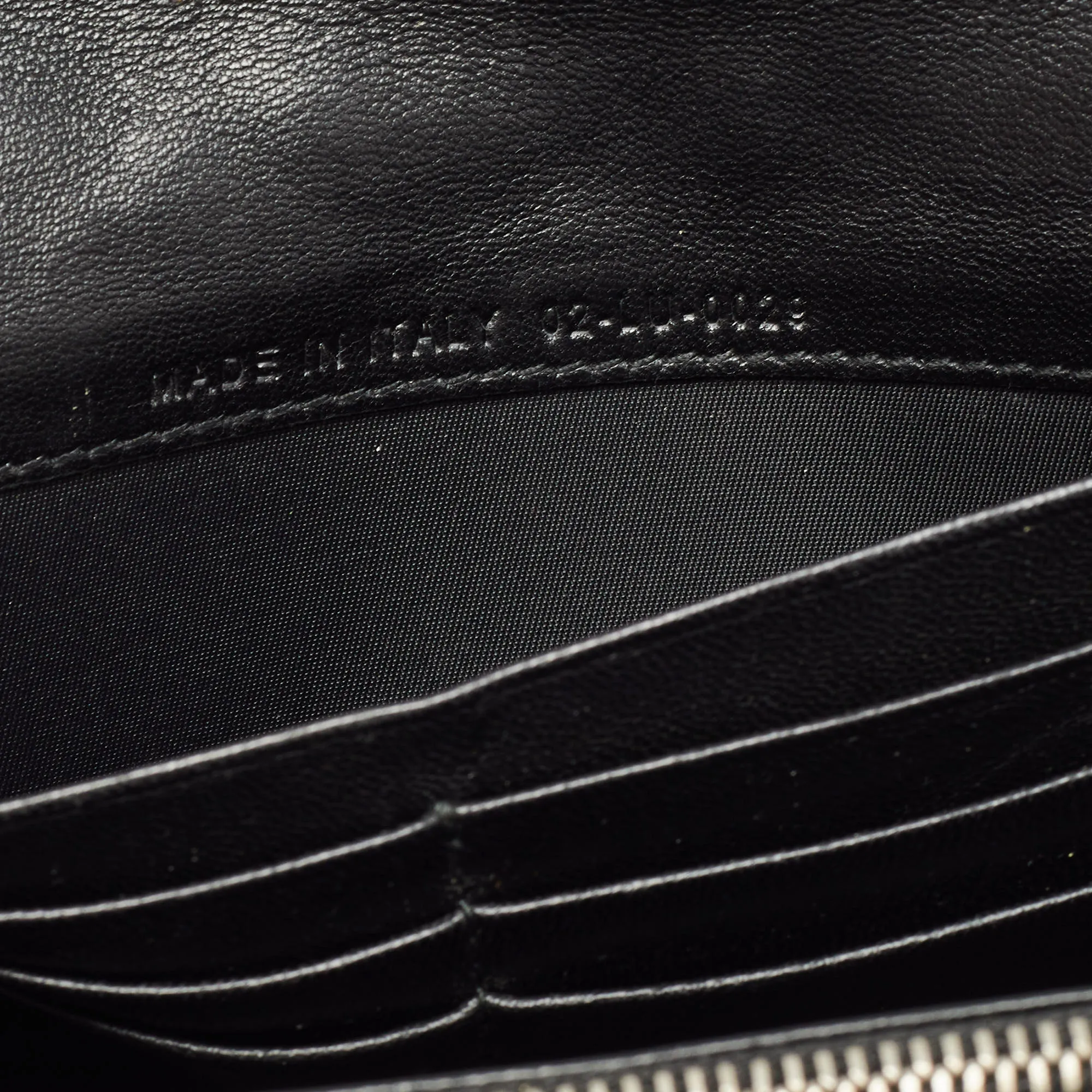 DIOR Black Cannage Leather Lady  Continental Wallet