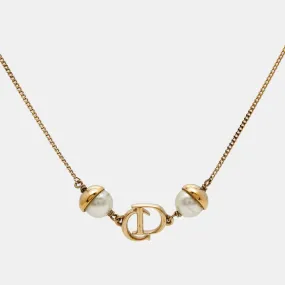 DIOR Mise en  Faux Pearl Gold Tone Bracelet