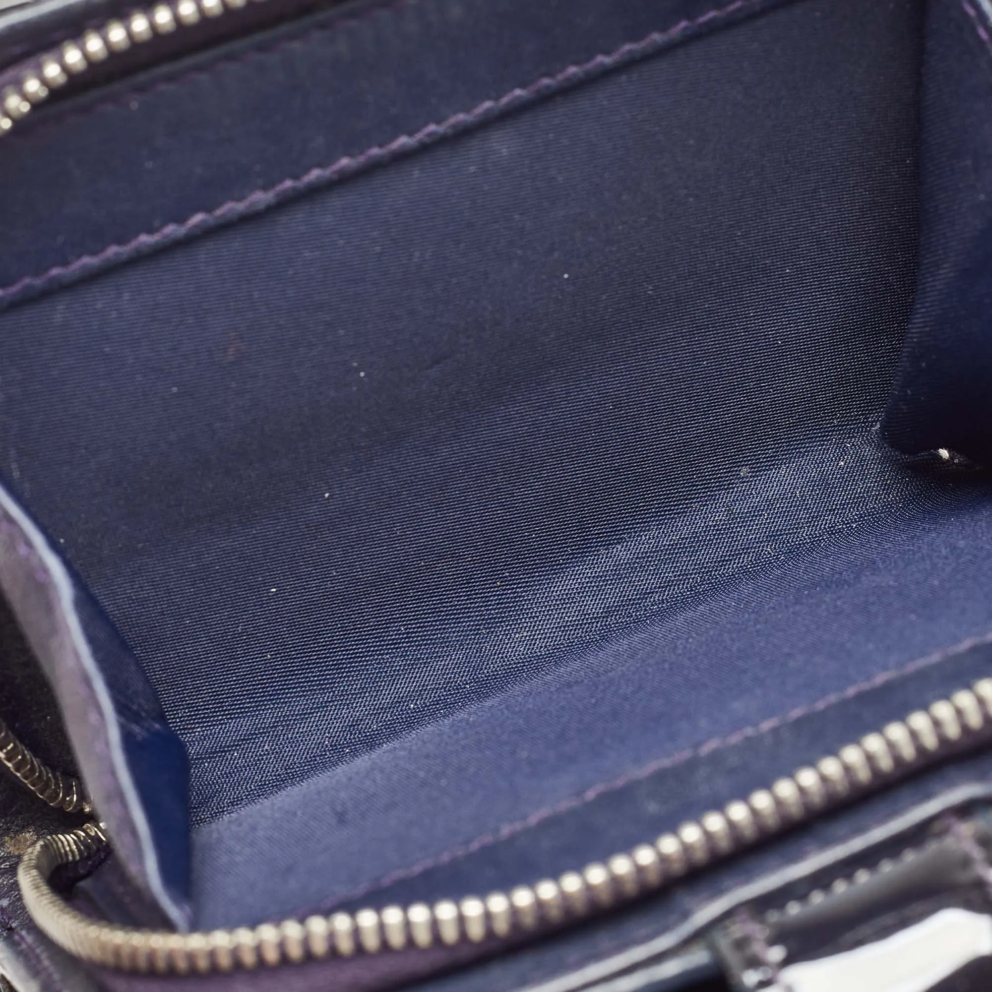 DIOR Purple Cannage Patent Leather Lady  5 Gusset Card Holder