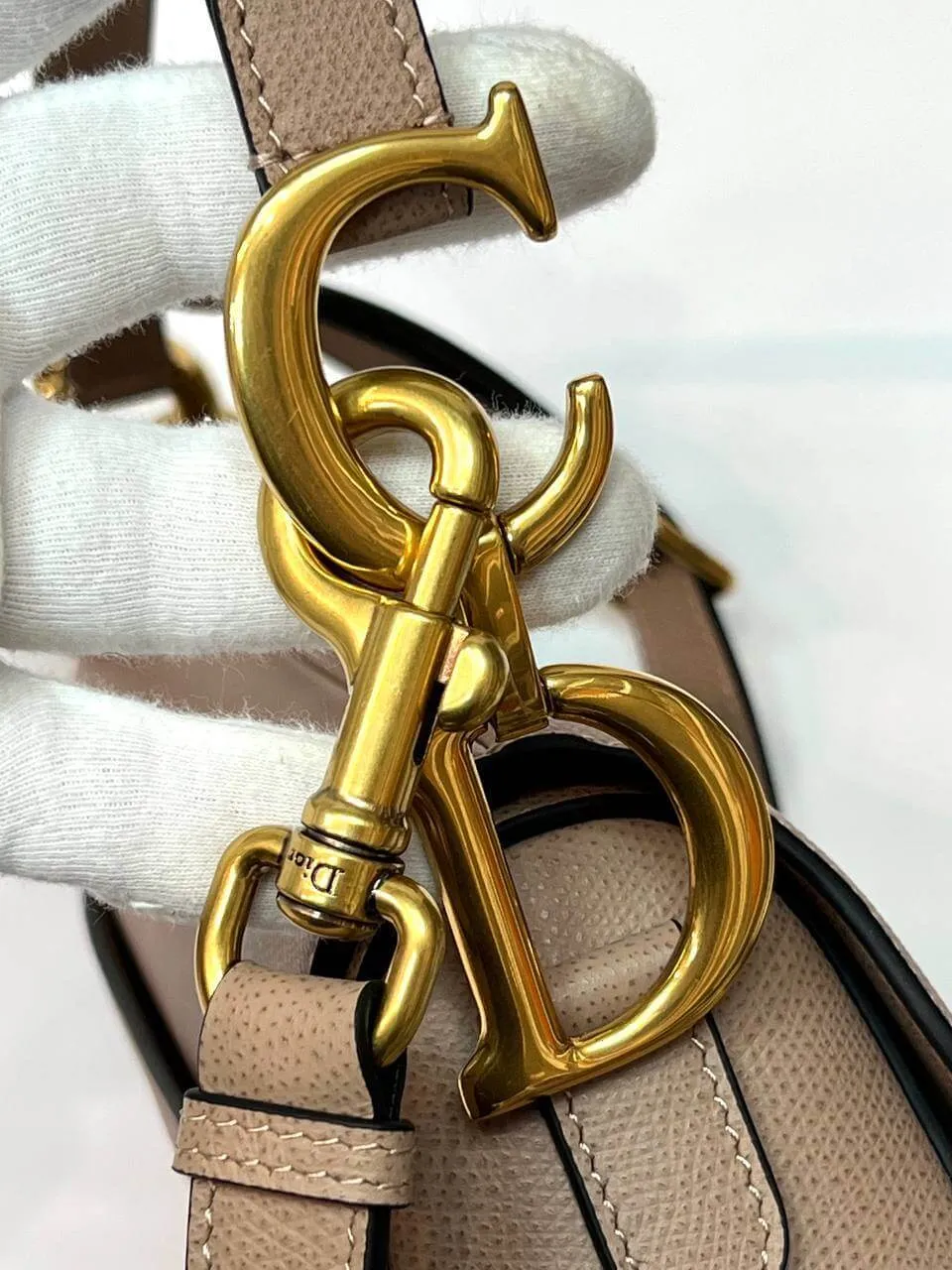 Dior SADDLE BAG Taupe WITH STRAP