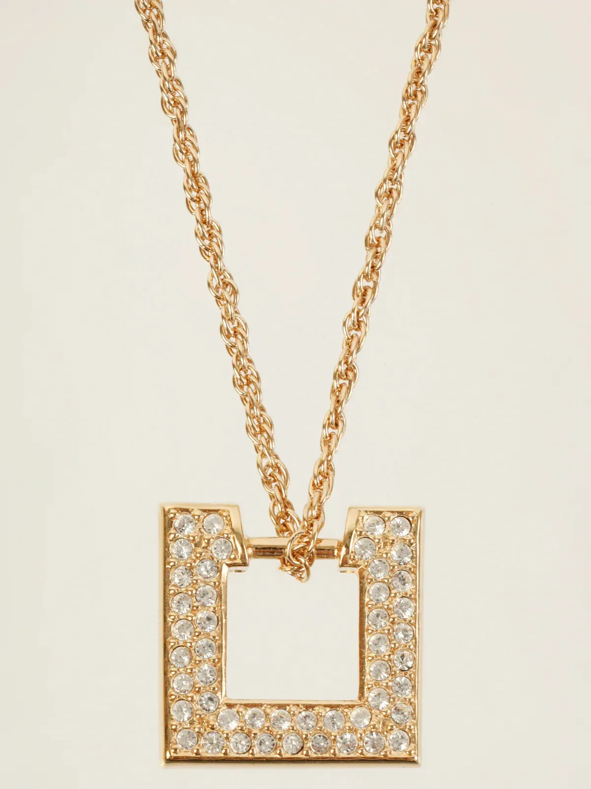 DIOR Square Logo Design Earring Sets Gold/Black/Rhinestone