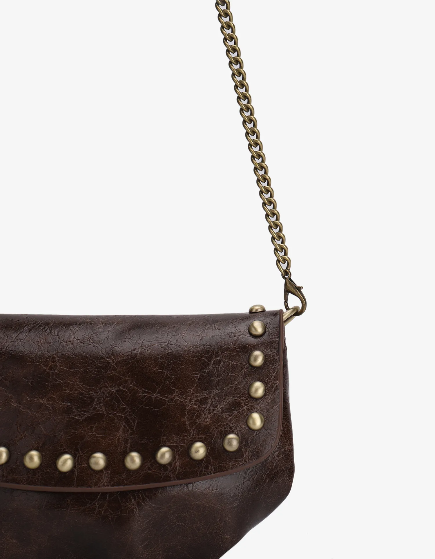 ETTA WAXED STUDDED ESPRESSO