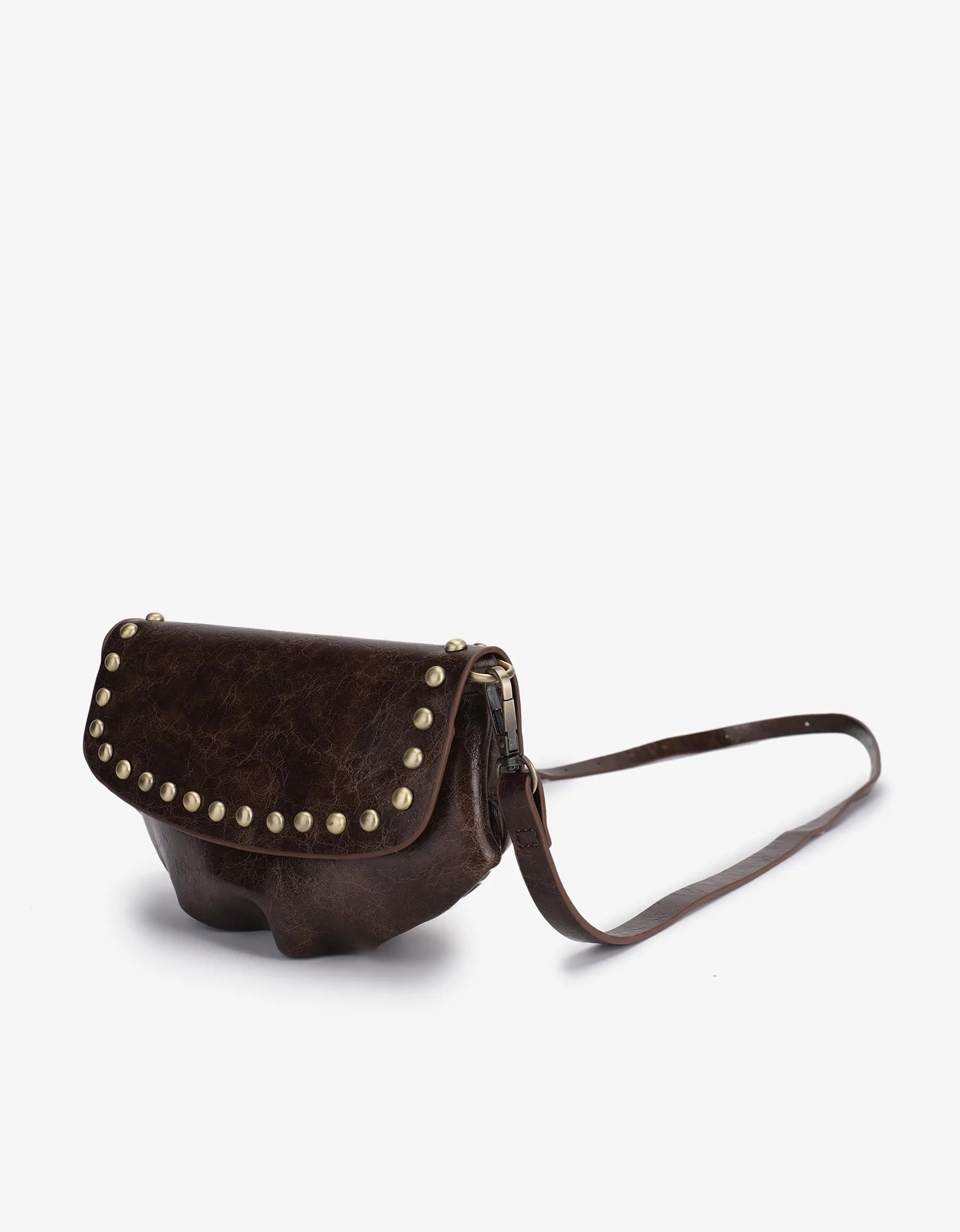 ETTA WAXED STUDDED ESPRESSO