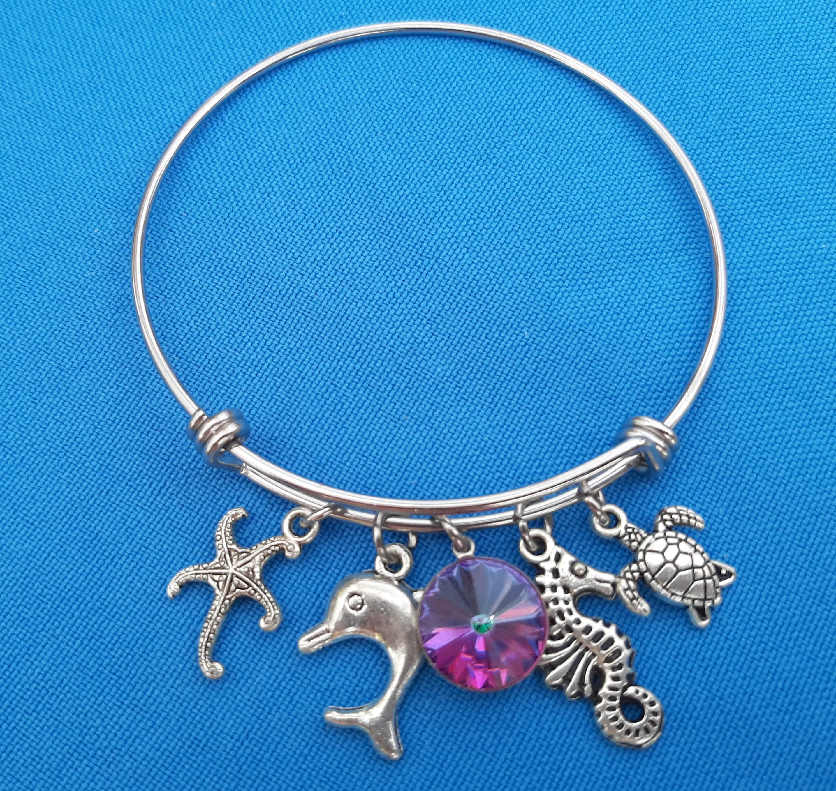 Expandable Charm Bracelet - Sea Life