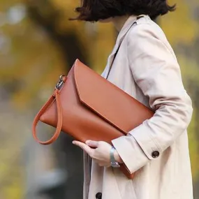 Fashion women Clutches PU leather Women's clutch and purse  envelope bag Wristlets Ladies Handbags bolsa feminina brown wallet