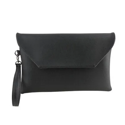 Fashion women Clutches PU leather Women's clutch and purse  envelope bag Wristlets Ladies Handbags bolsa feminina brown wallet