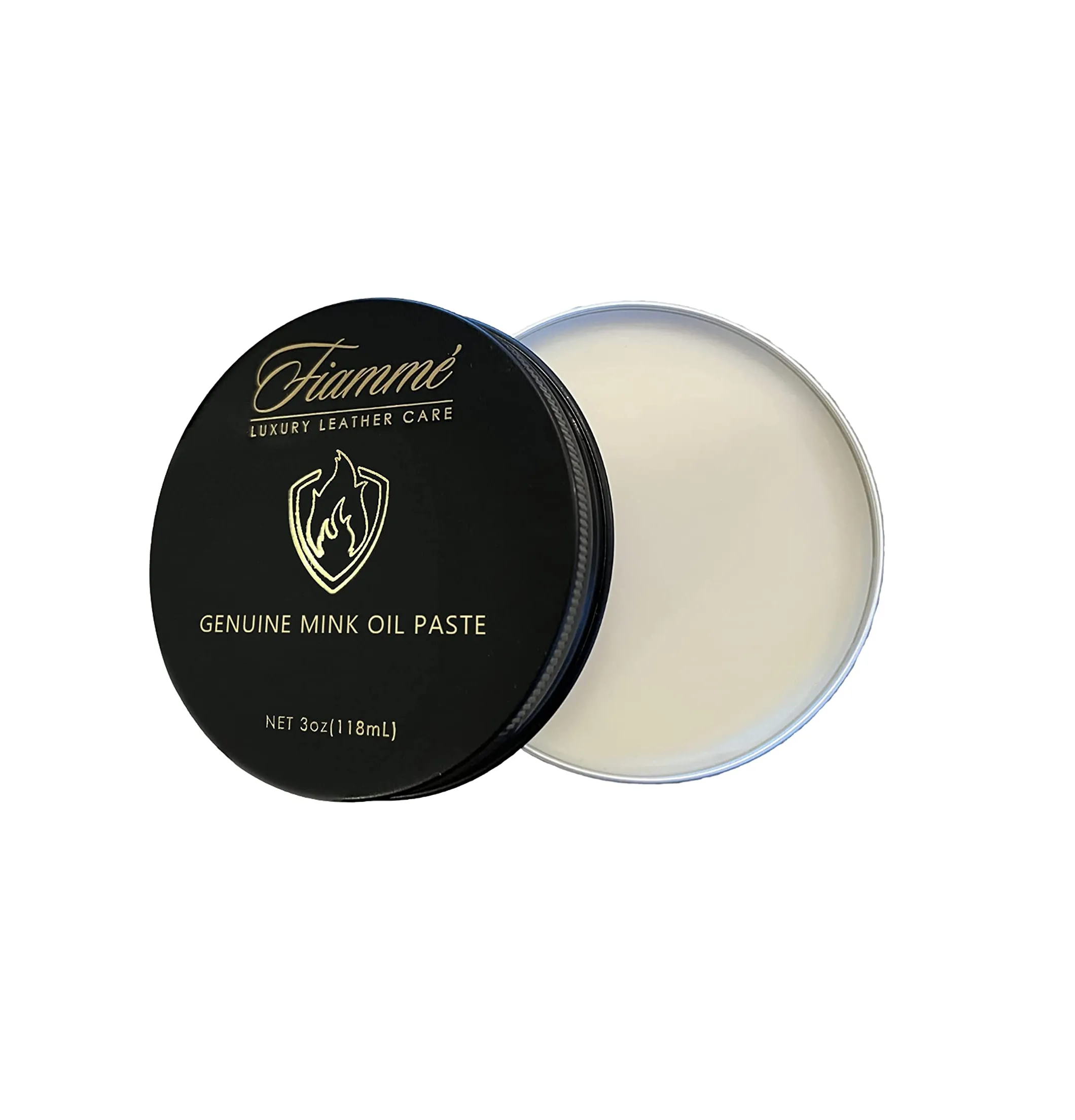 Genuine Mink Oil Paste - Shoe & Boot Leather Conditioner Cleaner Protector -100ml 4.16oz