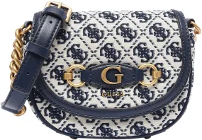 Guess Izzy Crossbody Bag In Navy Beige For Women