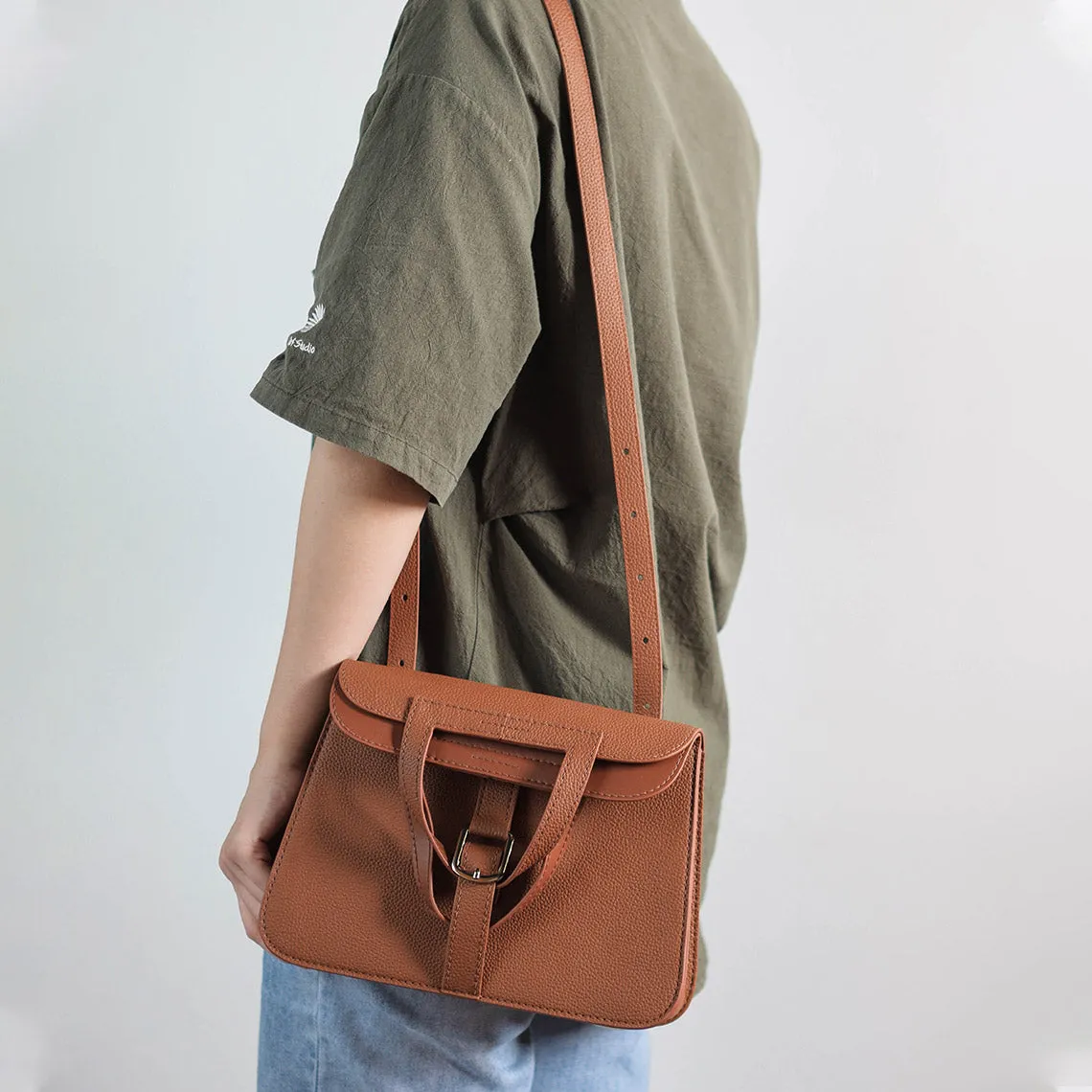 Horseshoe Bag DIY Kit Top Grain Leather Crossbody Bag