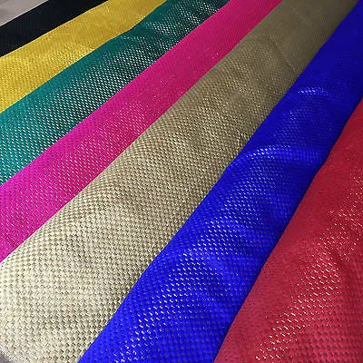 Indian Metallic Shimmer Lame Banarsi Jacquard Brocade Fabric 44" Wide M618