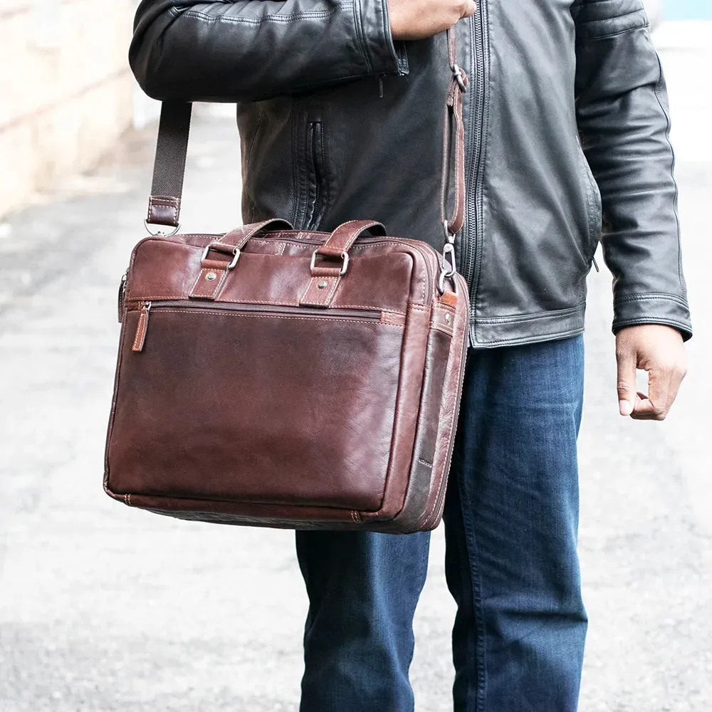 Jack Georges Voyager Large Triple Gusset Travel Briefcase