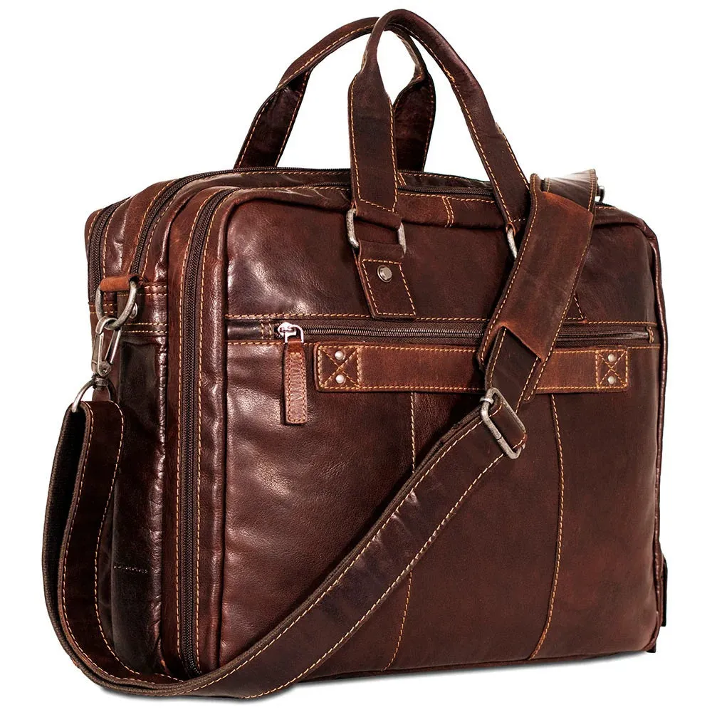 Jack Georges Voyager Large Triple Gusset Travel Briefcase
