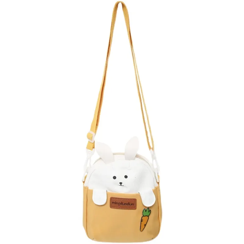 Kawaii Japanese Cartoon Rabbit Canvas Messenger Bag