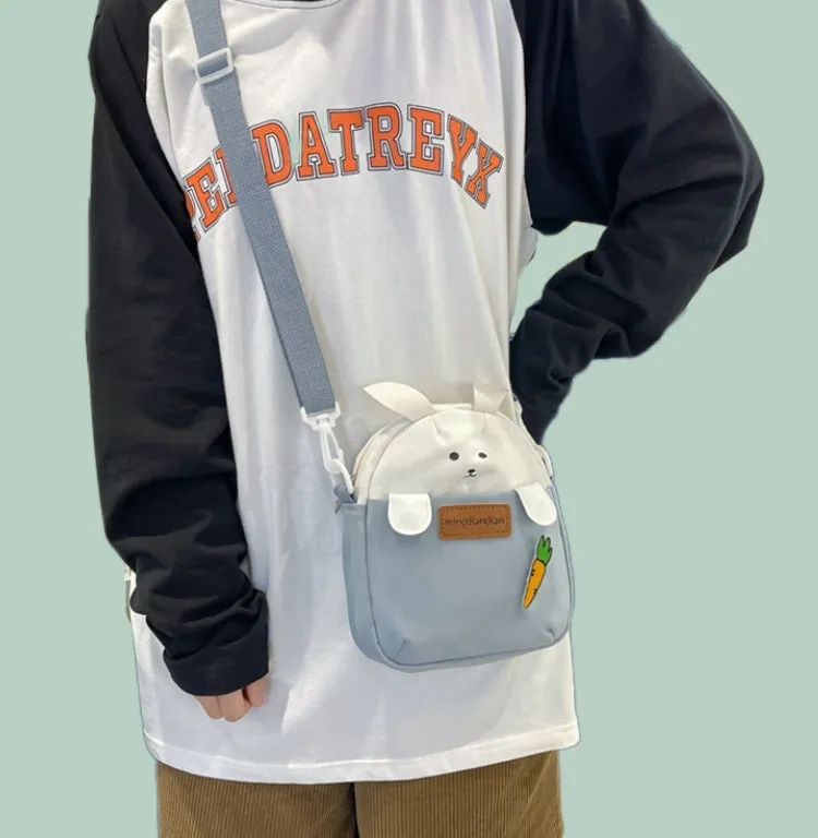 Kawaii Japanese Cartoon Rabbit Canvas Messenger Bag