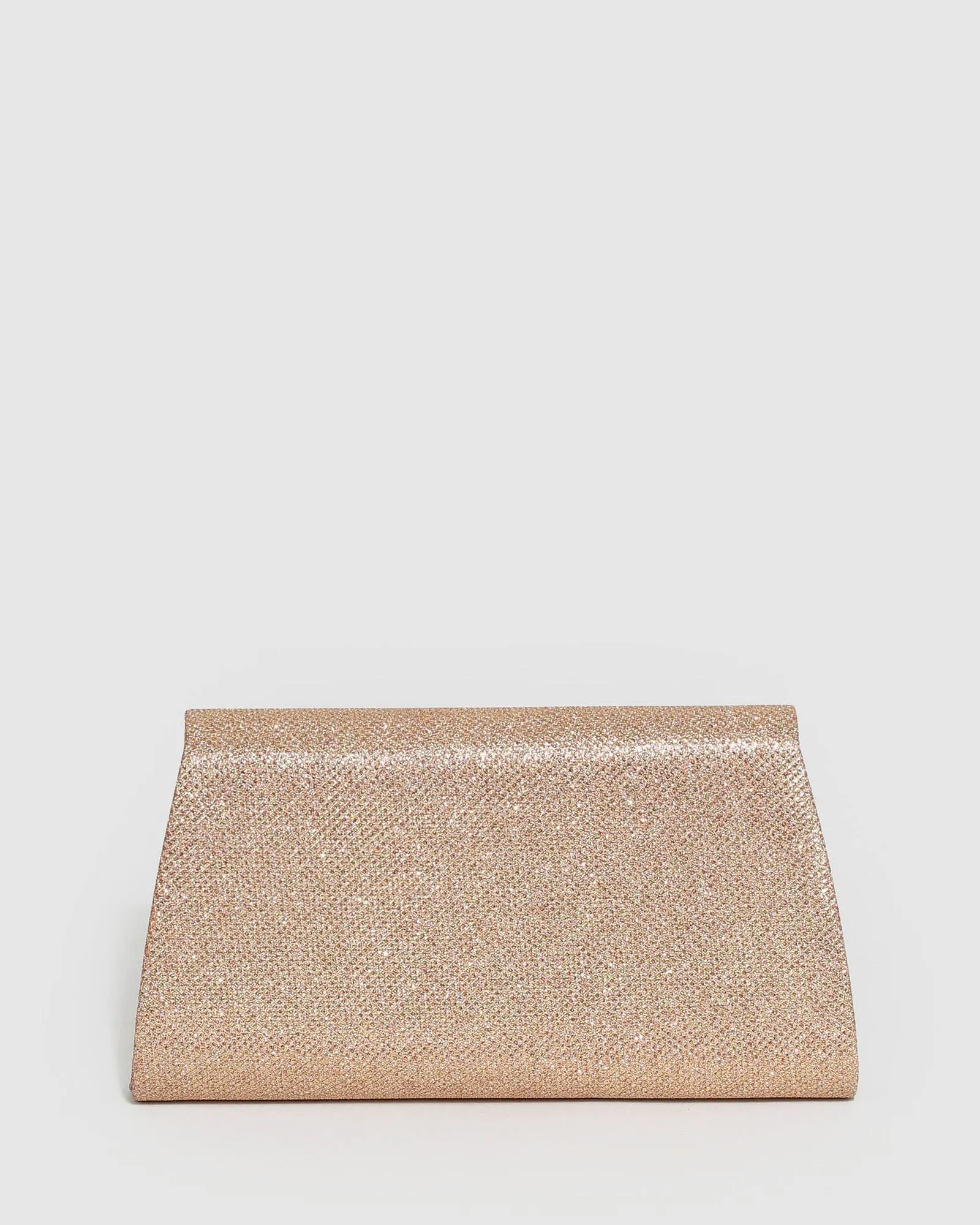 Leaha Evening Rose Gold Clutch Bag