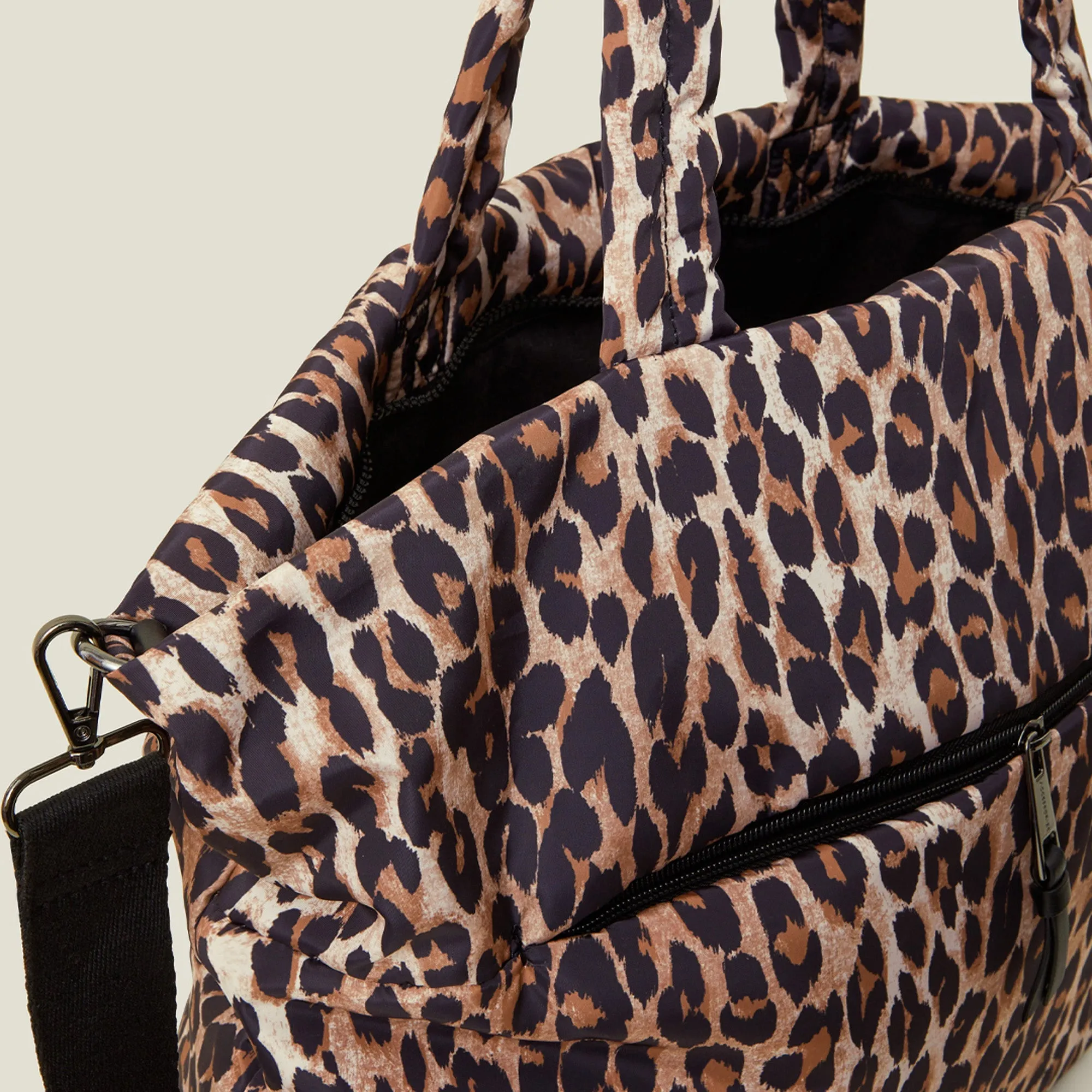 Leopard Print Recycled Shopper Tote Bag