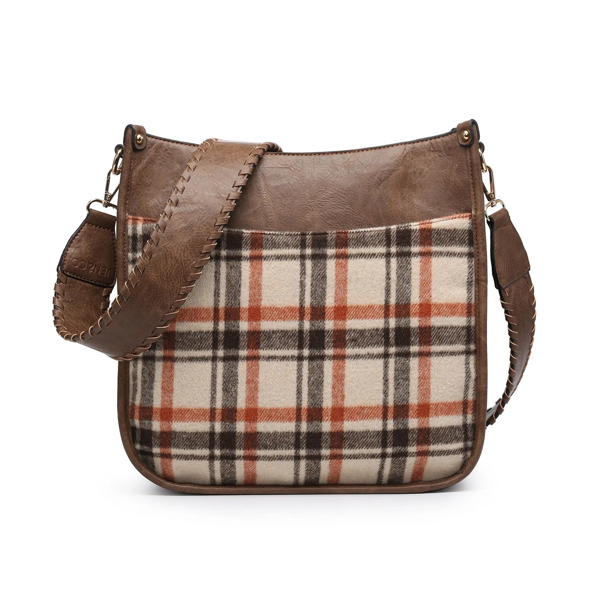 M1977PLD Plaid Crossbody
