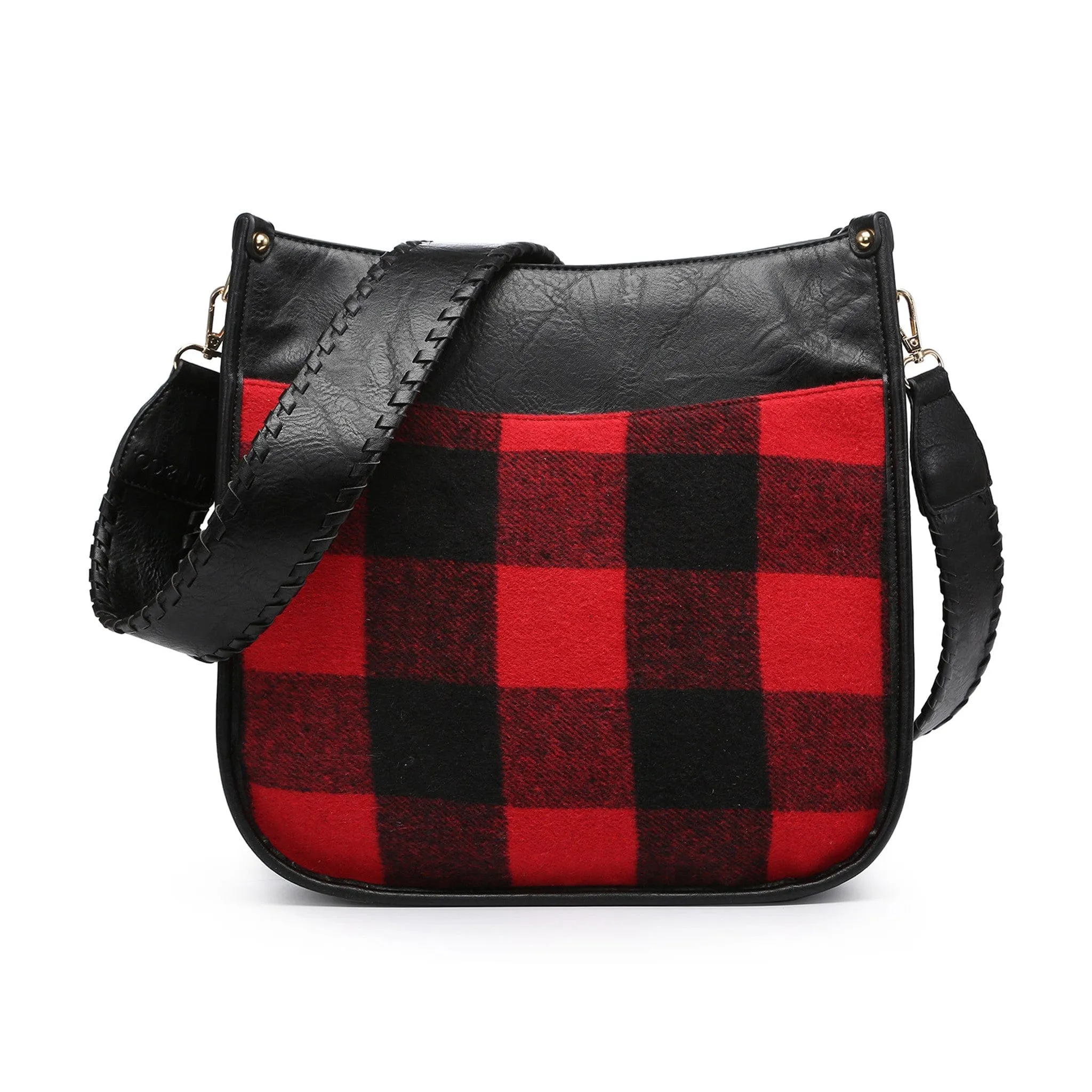 M1977PLD Plaid Crossbody