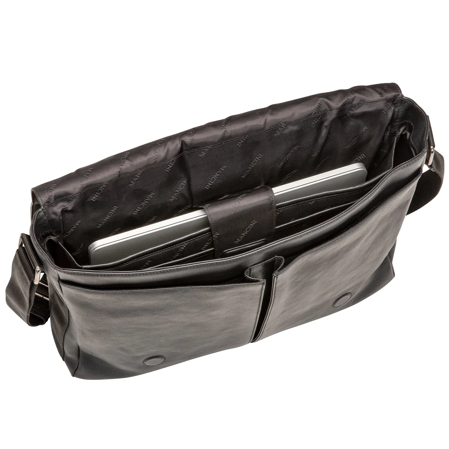 Mancini Milan Messenger Bag for 15” Laptop / Tablet