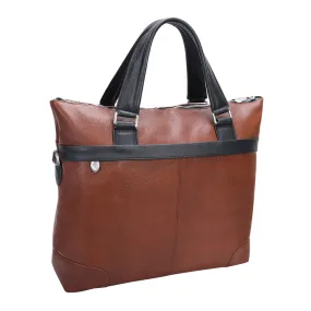 McKlein 15" Leather Two-Tone Laptop & Tablet Briefcase