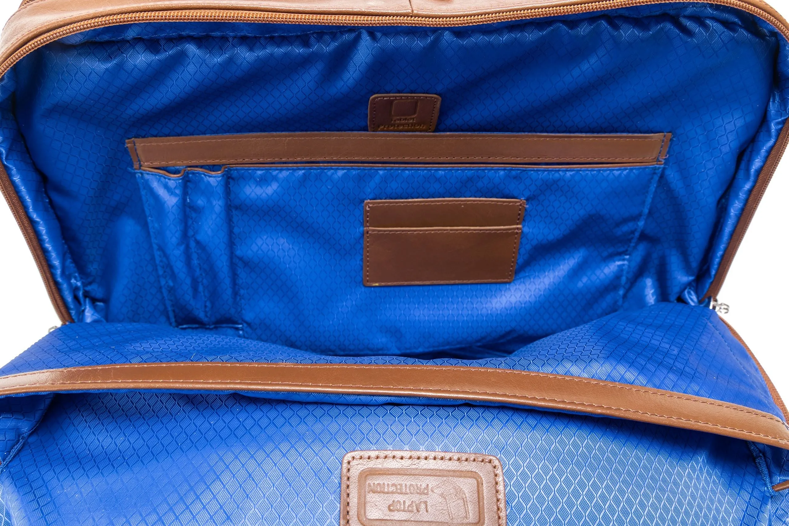 McKlein USA Harpswell 17" Leather Dual Compartment Laptop Briefcase Assorted Colors