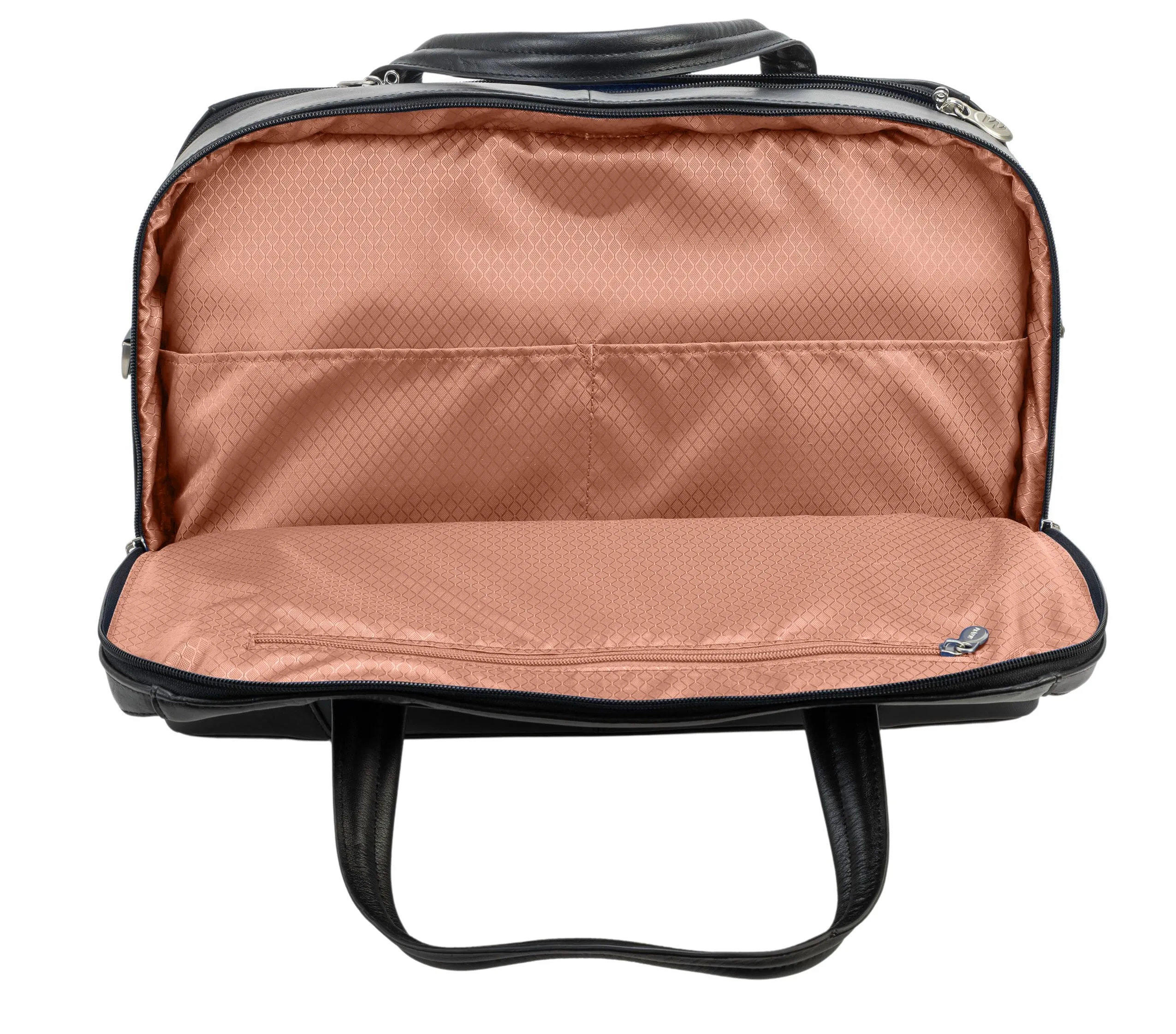 McKlein USA Harpswell 17" Leather Dual Compartment Laptop Briefcase Assorted Colors