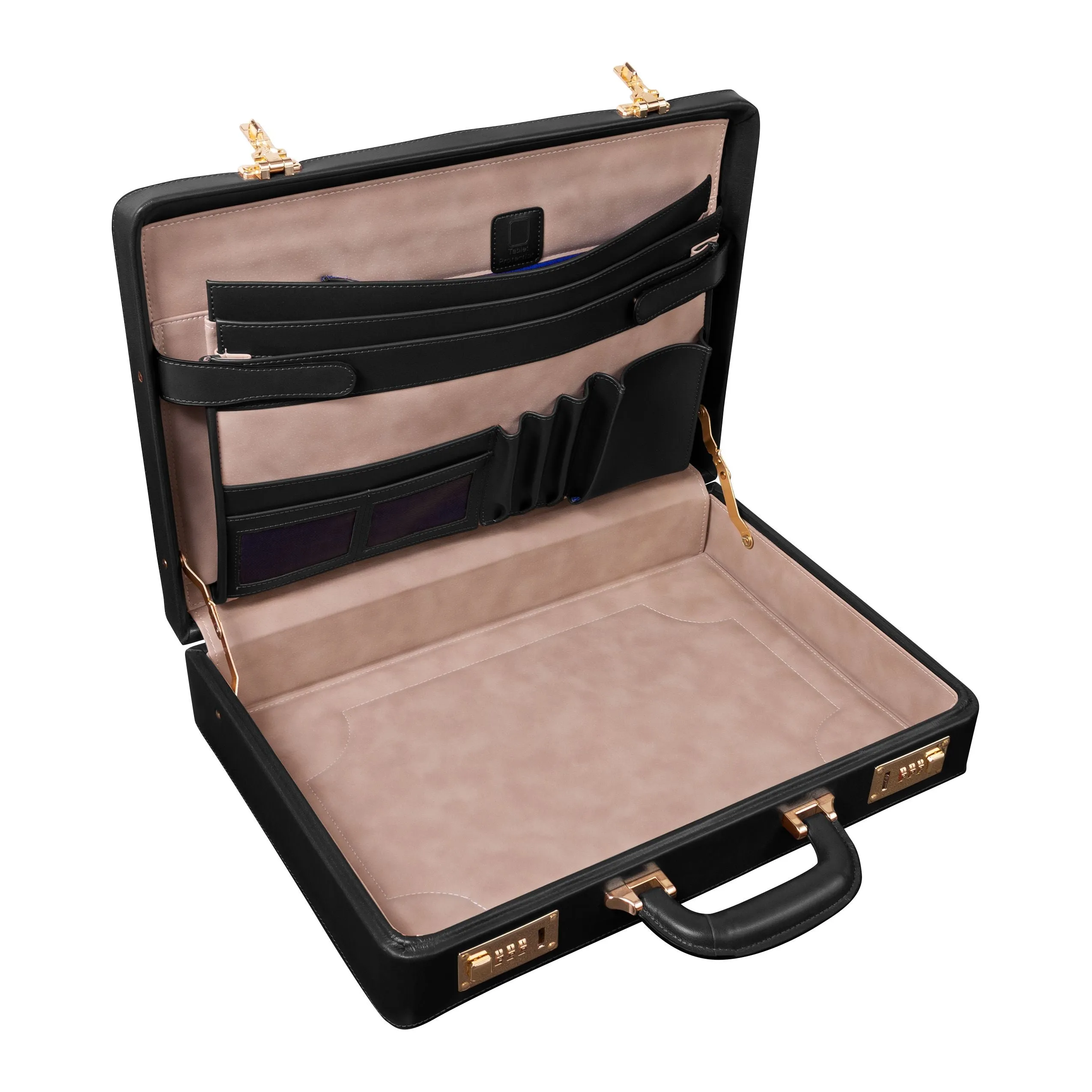 McKlein USA Lawson Leather Attache Case Assorted Colors
