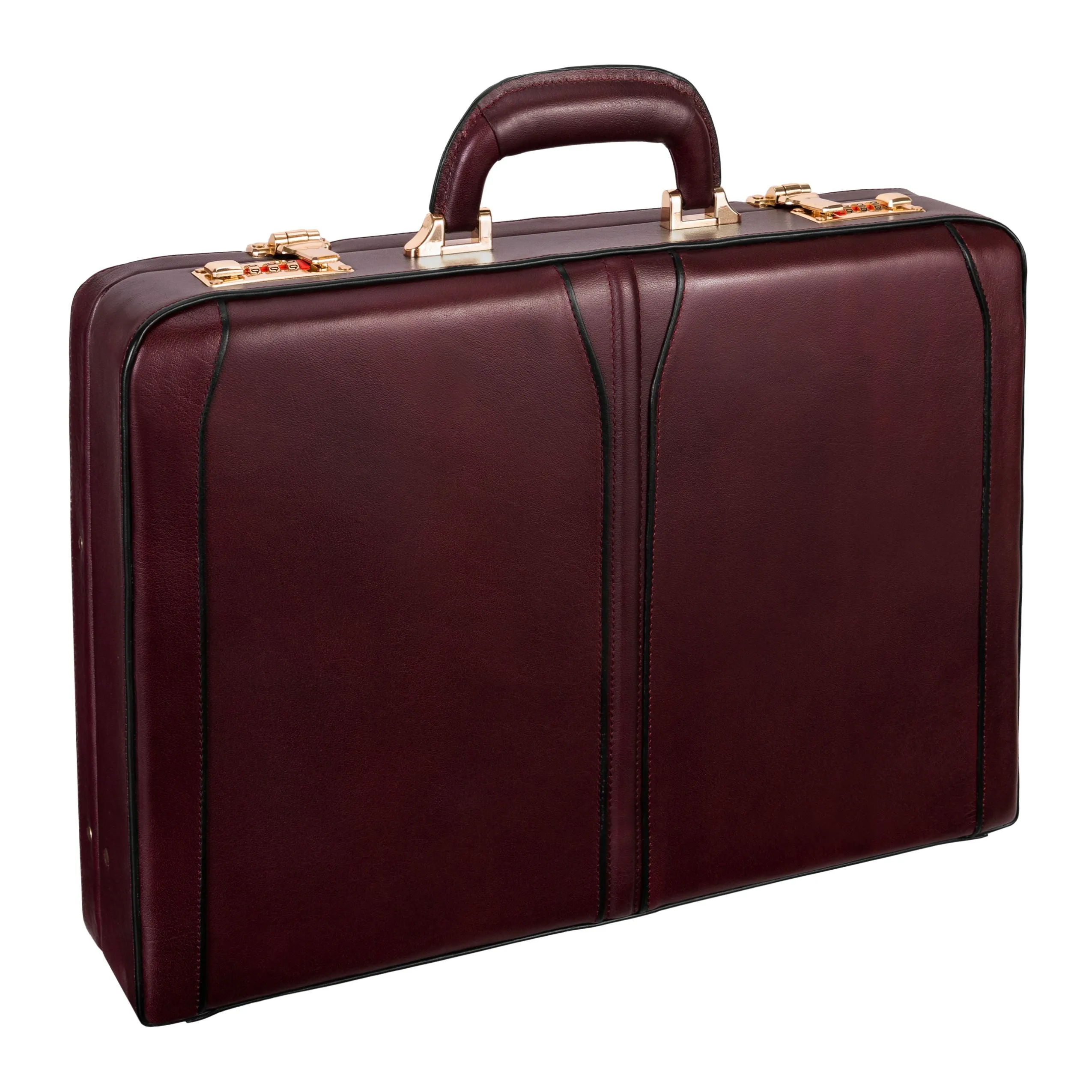 McKlein USA Lawson Leather Attache Case Assorted Colors