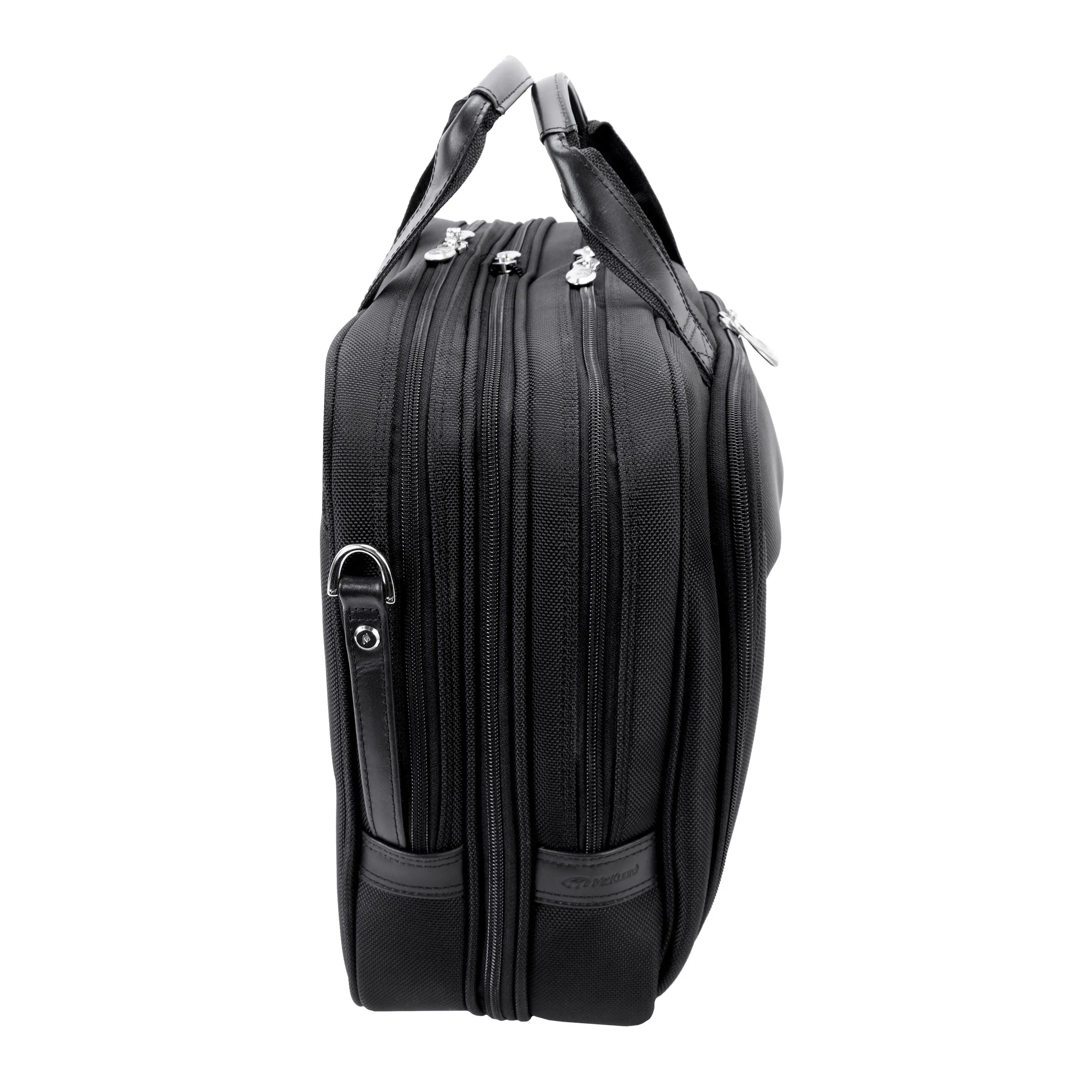 McKlein USA Pearson Expandable Double Compartment Briefcase Black
