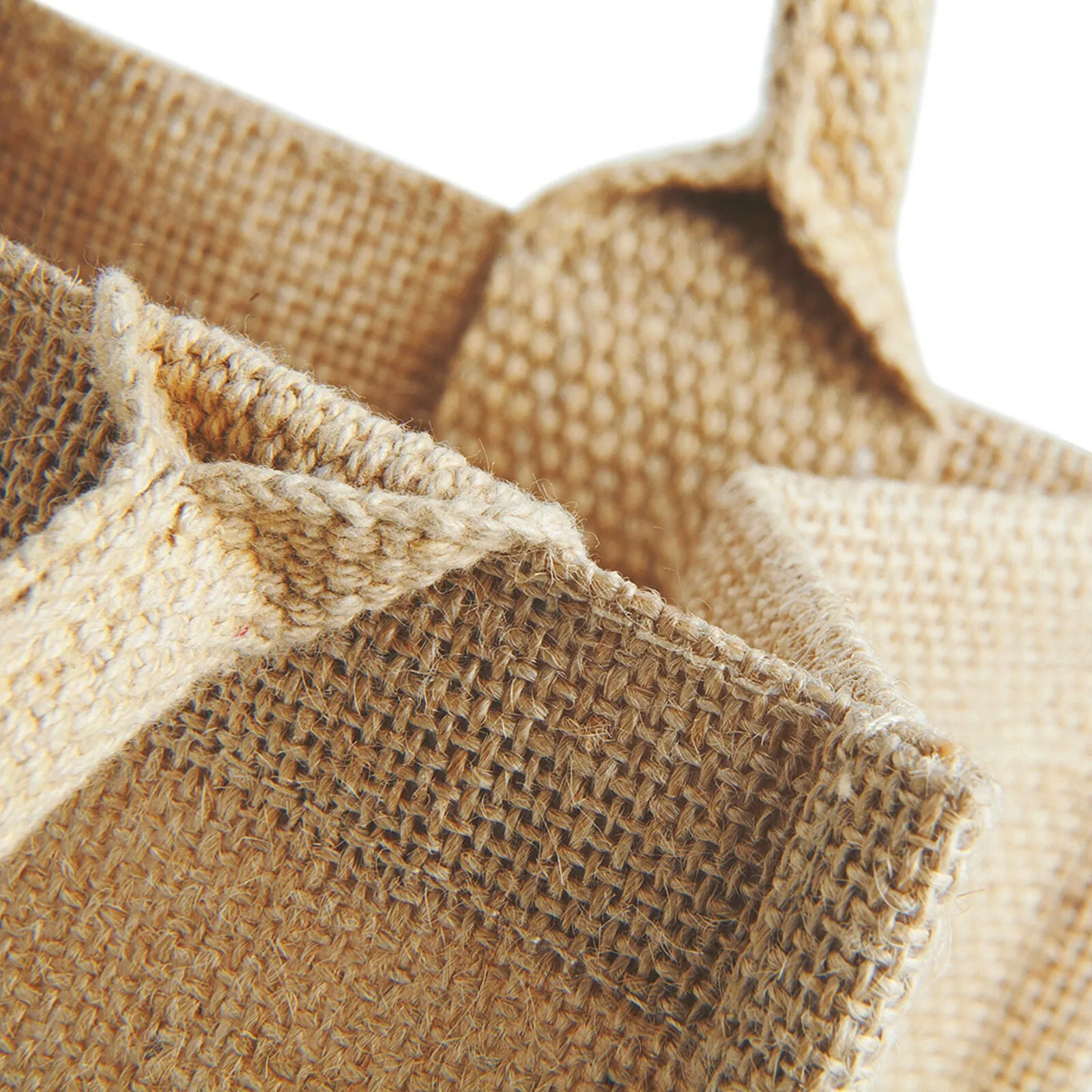 Medium Size Burlap Jute Tote Bags, Natural Totes with Handle