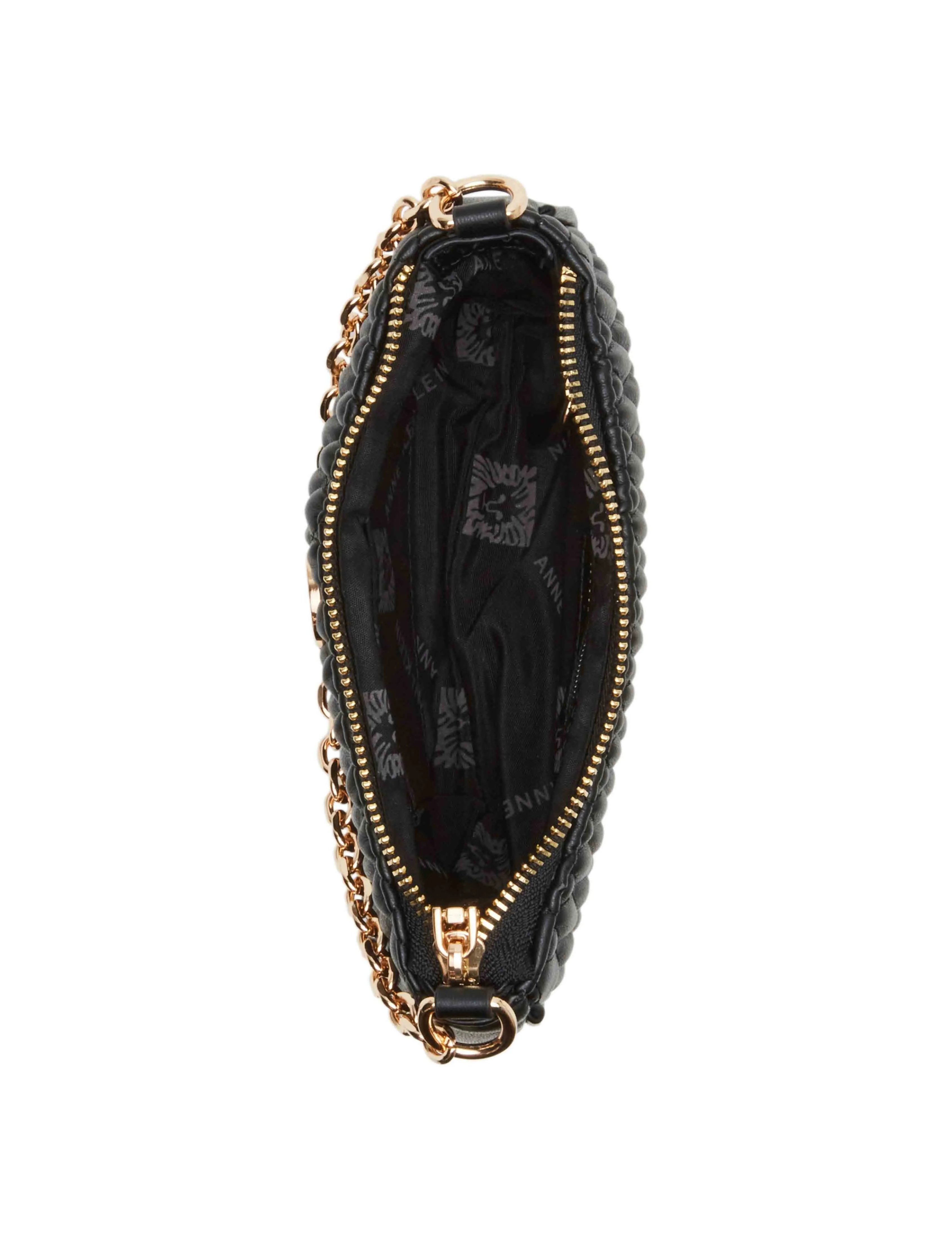 Mini Ruched Crossbody With Chain Swag