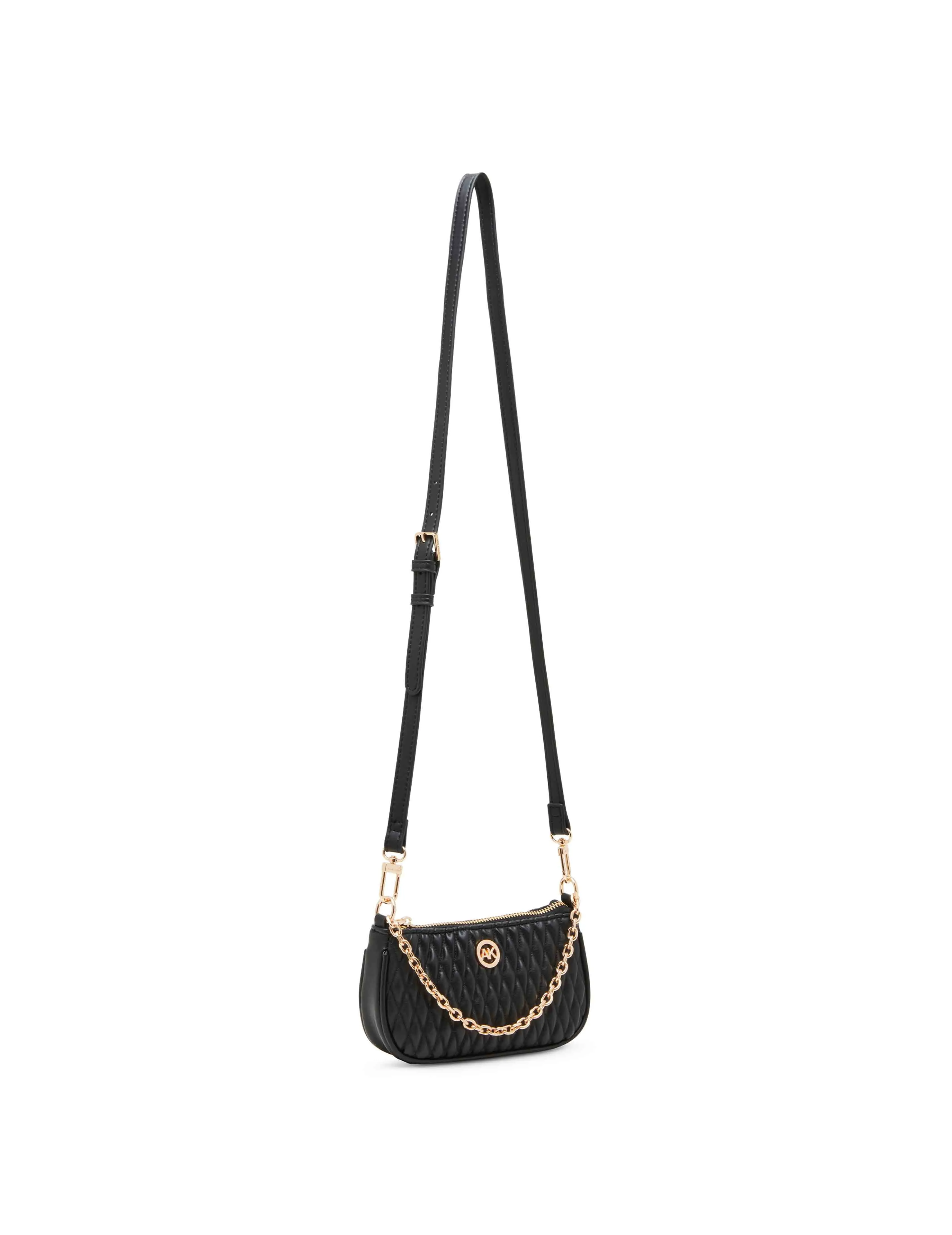 Mini Ruched Crossbody With Chain Swag
