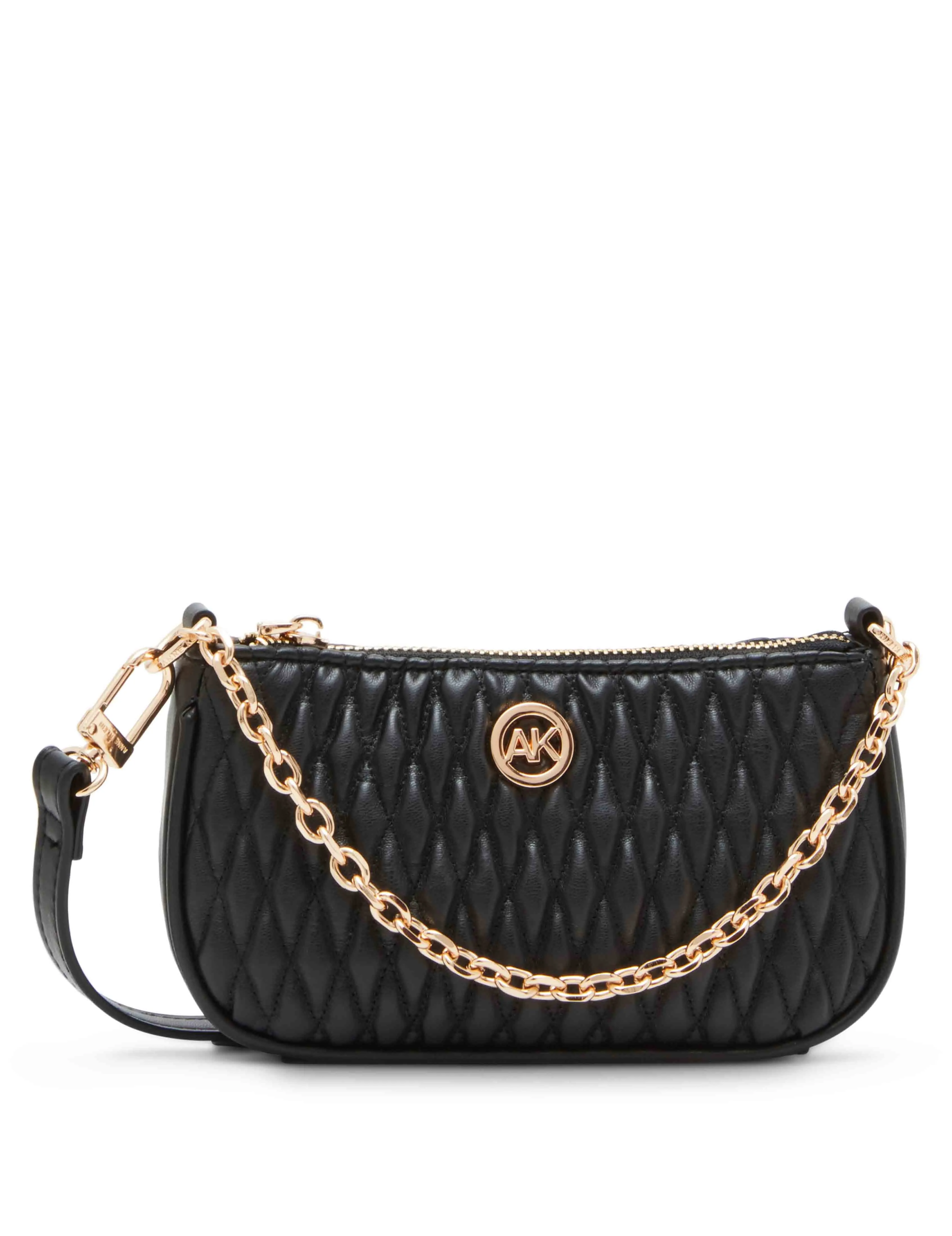Mini Ruched Crossbody With Chain Swag