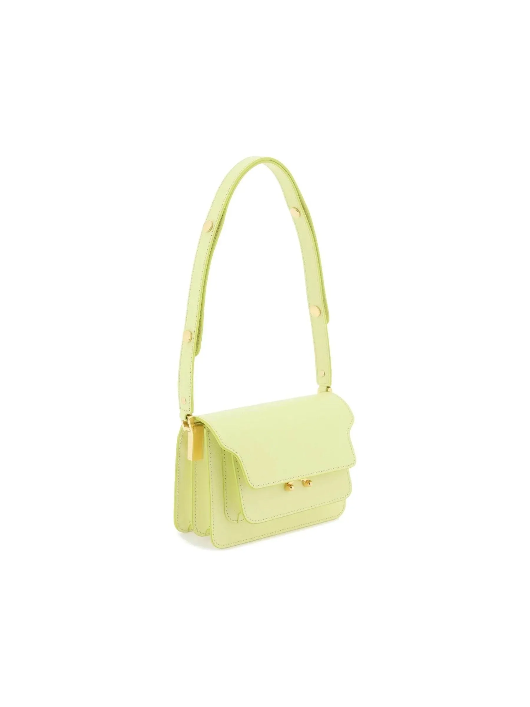 Mini Trunk Leather Handbag