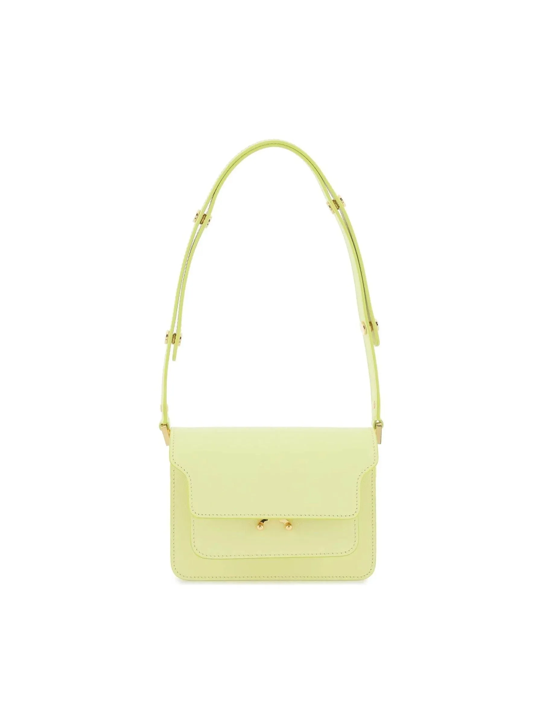 Mini Trunk Leather Handbag