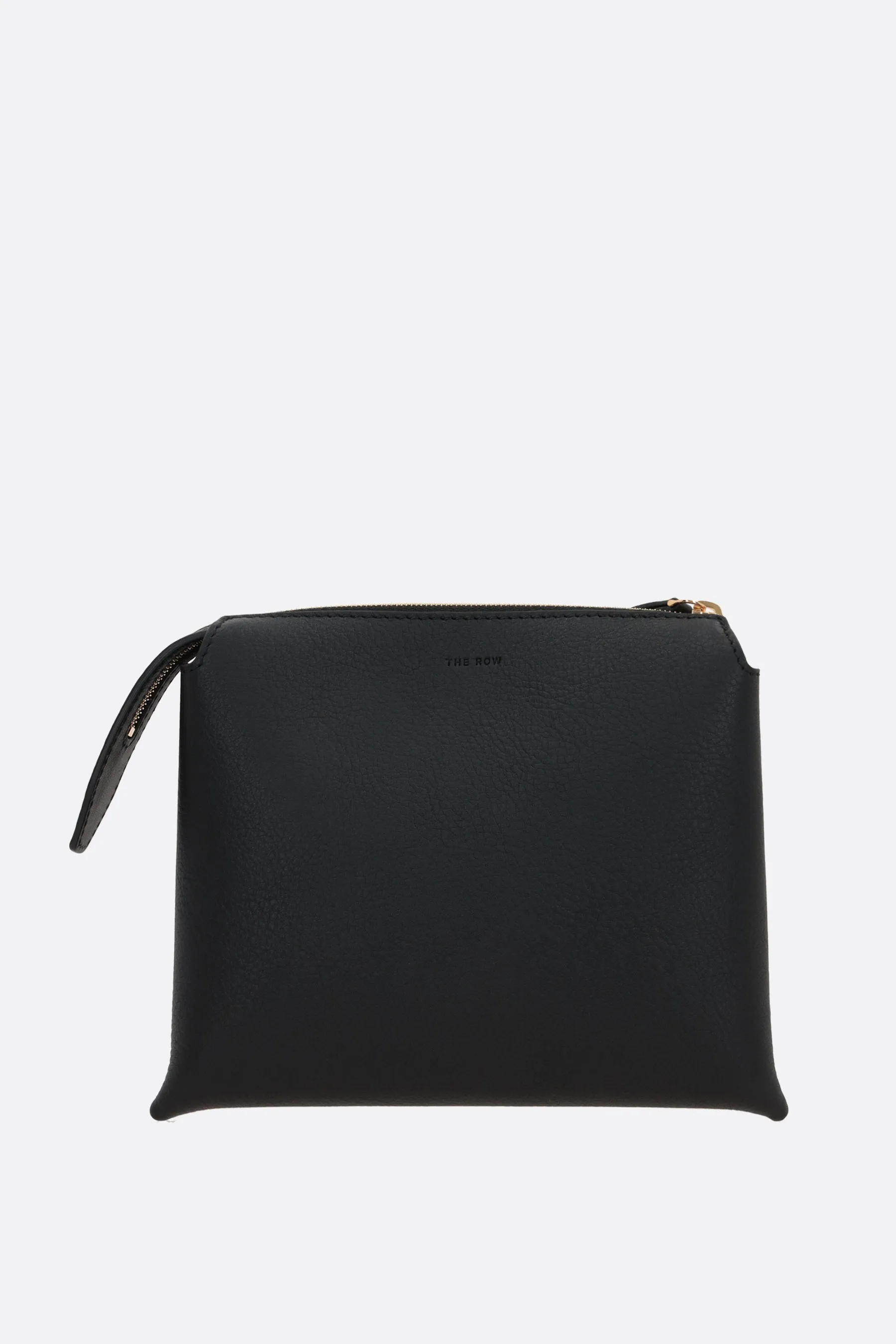 Mini Twin Grainy Leather Crossbody Bag