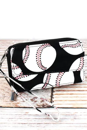 NGIL Baseball Crossbody Organizer Clutch