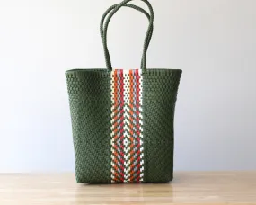 Olive Green & Colors Tote Bag by MexiMexi