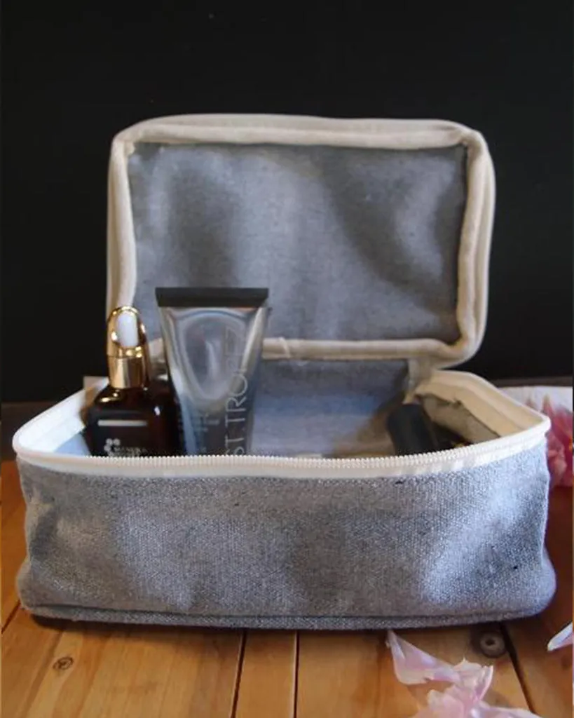 Recycled Canvas Travel Kit Bag - RC695