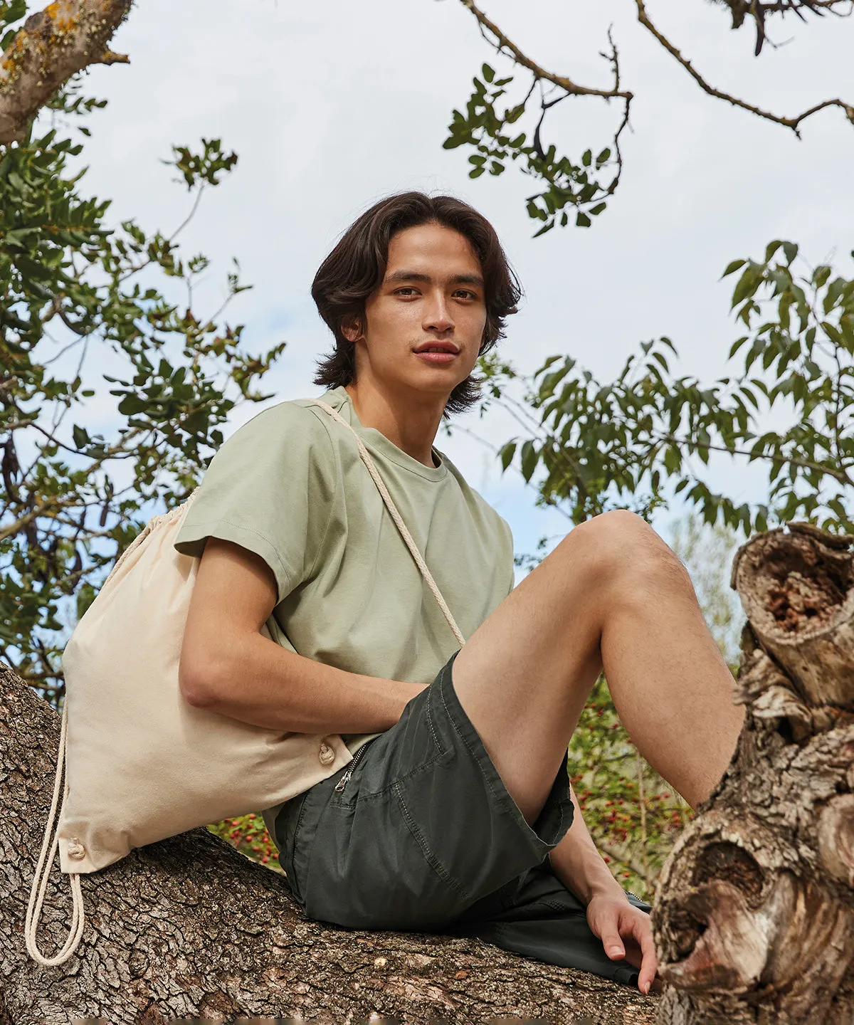 Recycled cotton gymsac | Natural