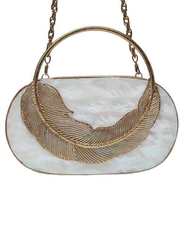 Stella Mother of Pearl Clutch