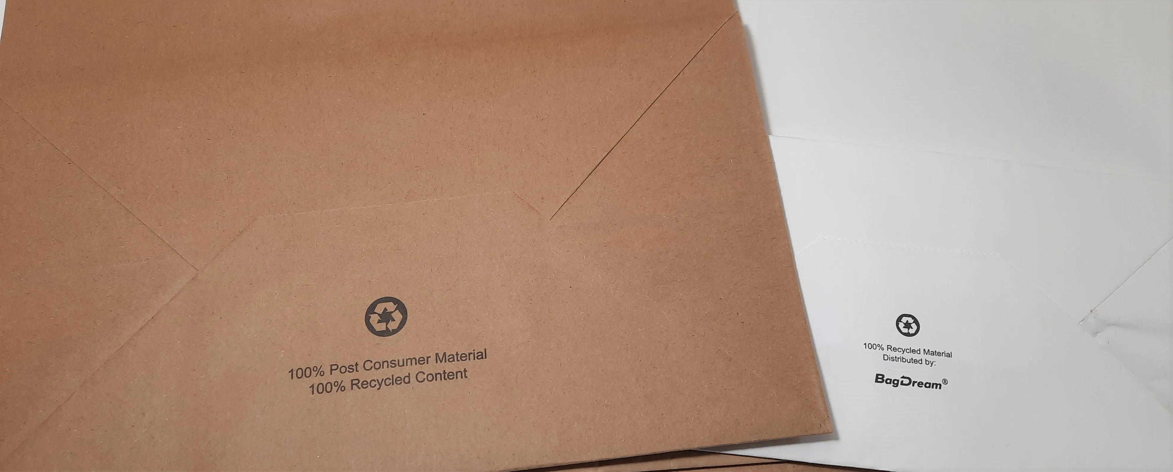 Take Out/Carry Out Handled Kraft bags -100% recycled