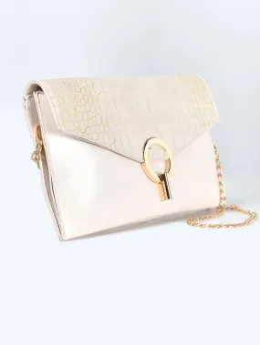 Textured Gold Design Clutch