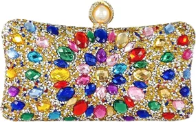 THE LUXE NK GLAM GIRL BELTS & ACCESSORY COLLECTION - GLAMOUR GIRL CRYSTAL RHINESTONE EVENING CLUTCH -MMA1055