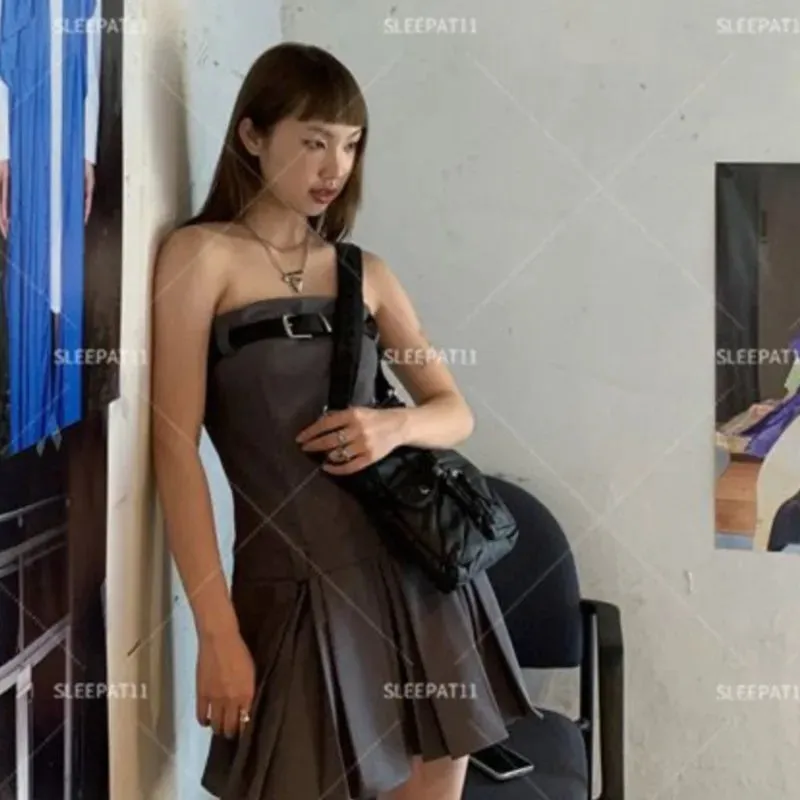 UAKISS  -  Vintage Black Shoulder Bags Women Hot Girls Leather Soft Pocket Messenger Bag Ladies Harajuku Aesthetic Handbag Female